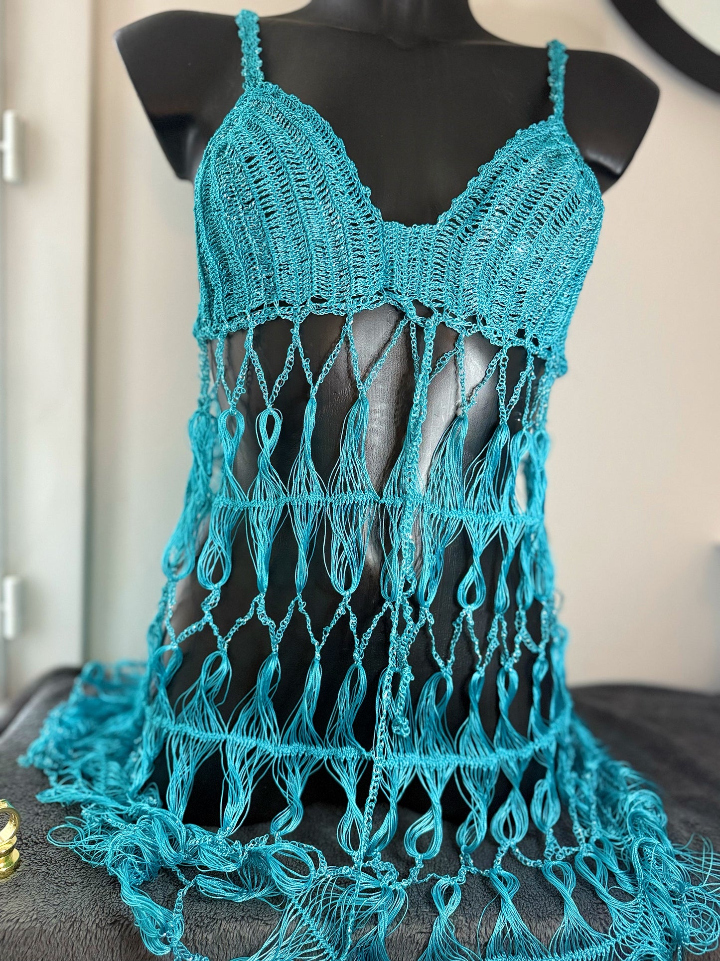 ROBE LINGERIE BLEUE