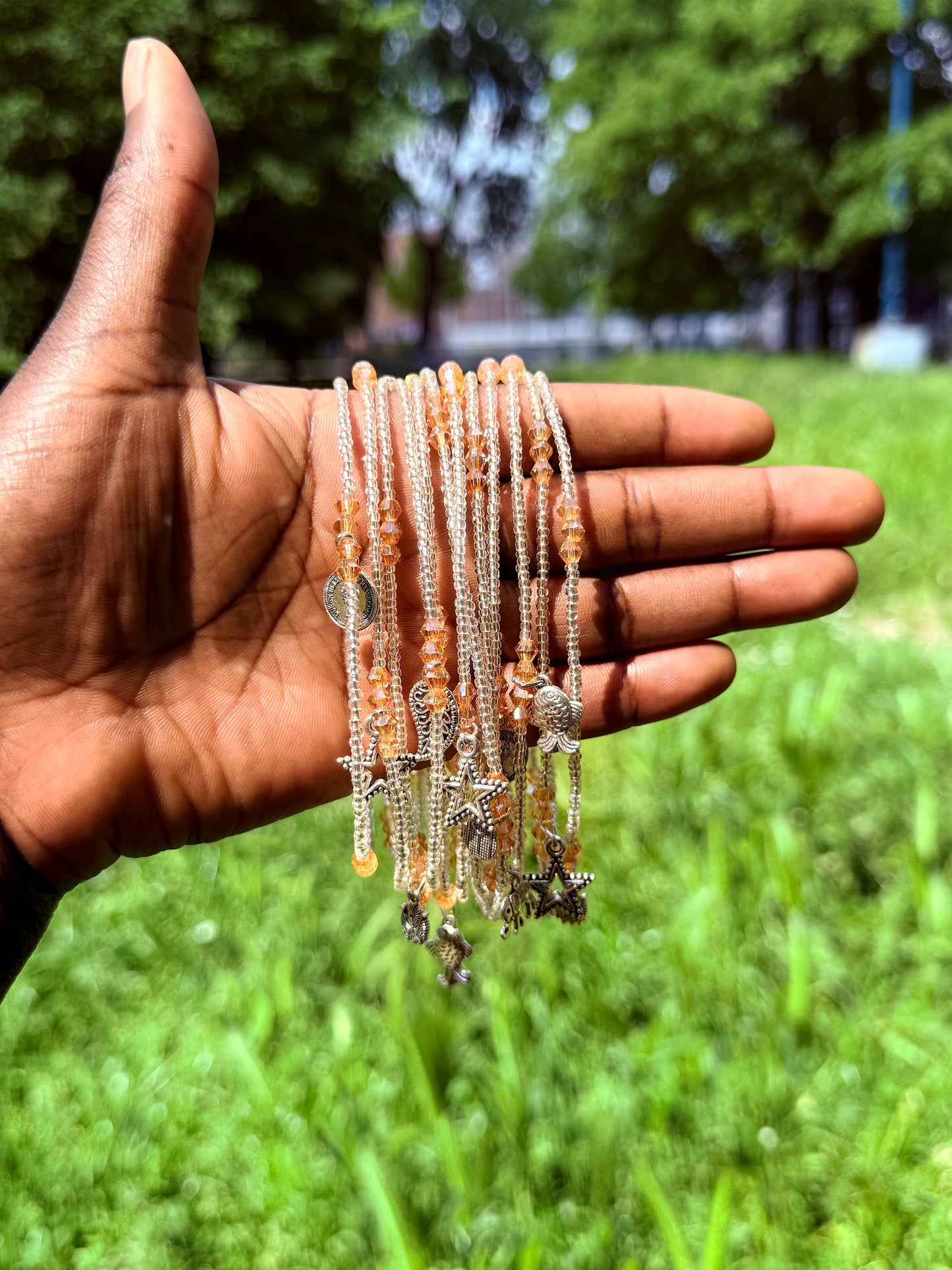 CHAÎNES DE CHEVILLE EN PERLE