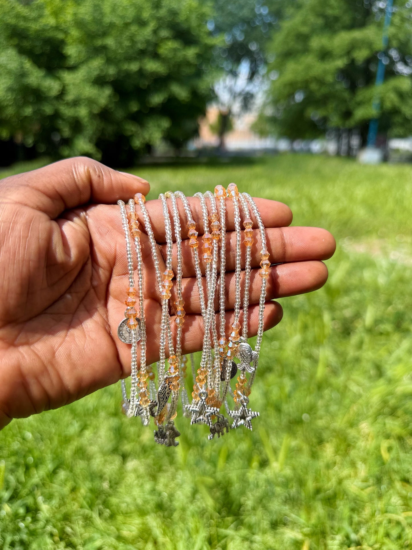 CHAÎNES DE CHEVILLE EN PERLE