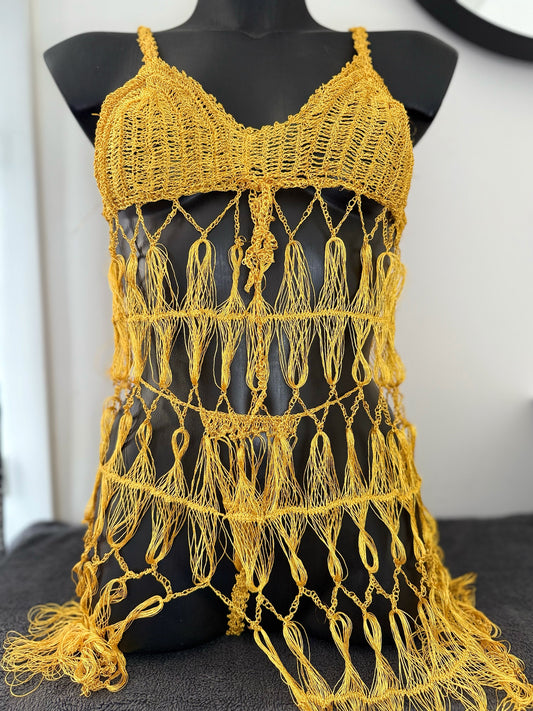 ROBE LINGERIE JAUNE