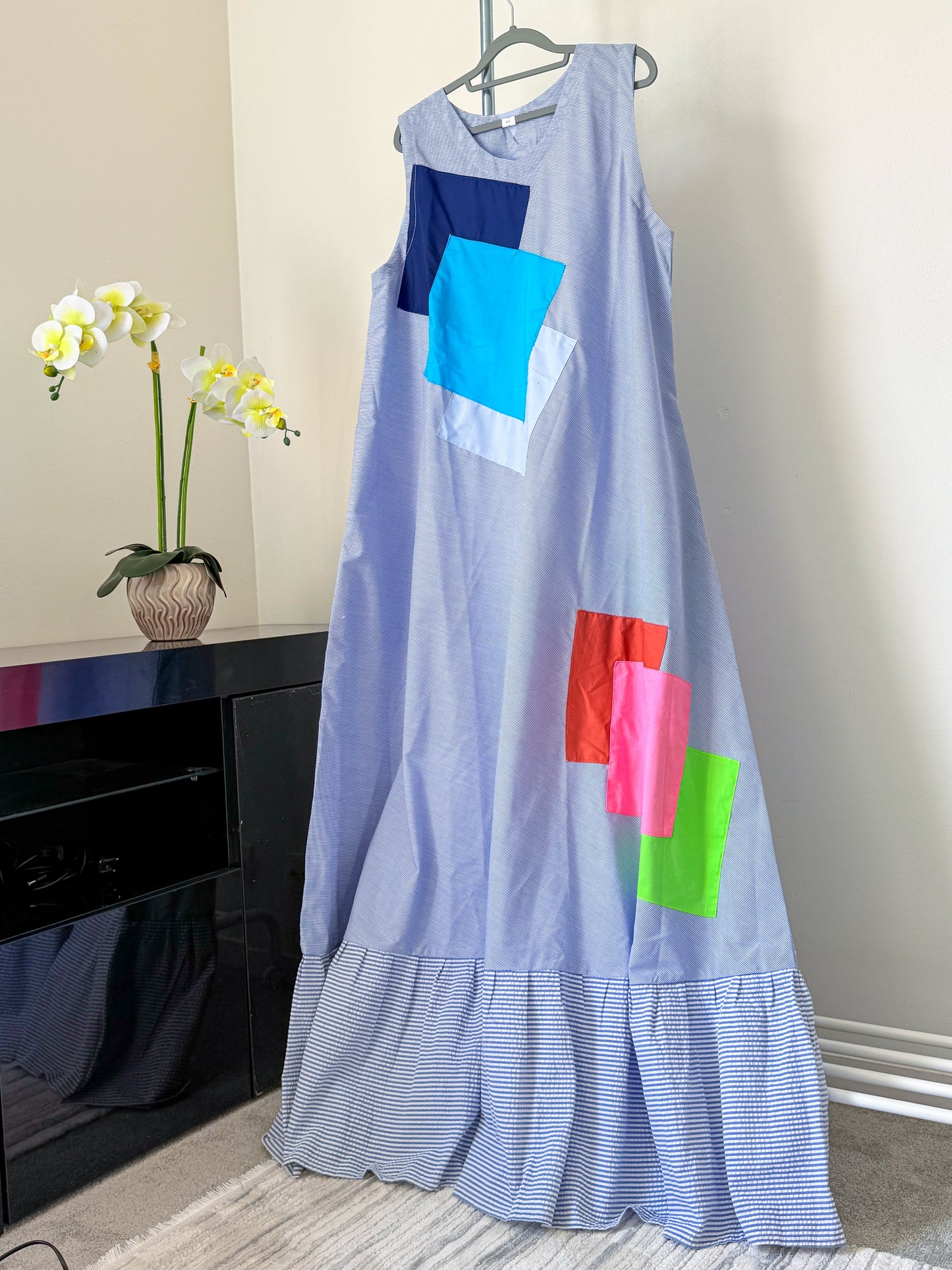 ROBE LONGUE AVEC FOULARD