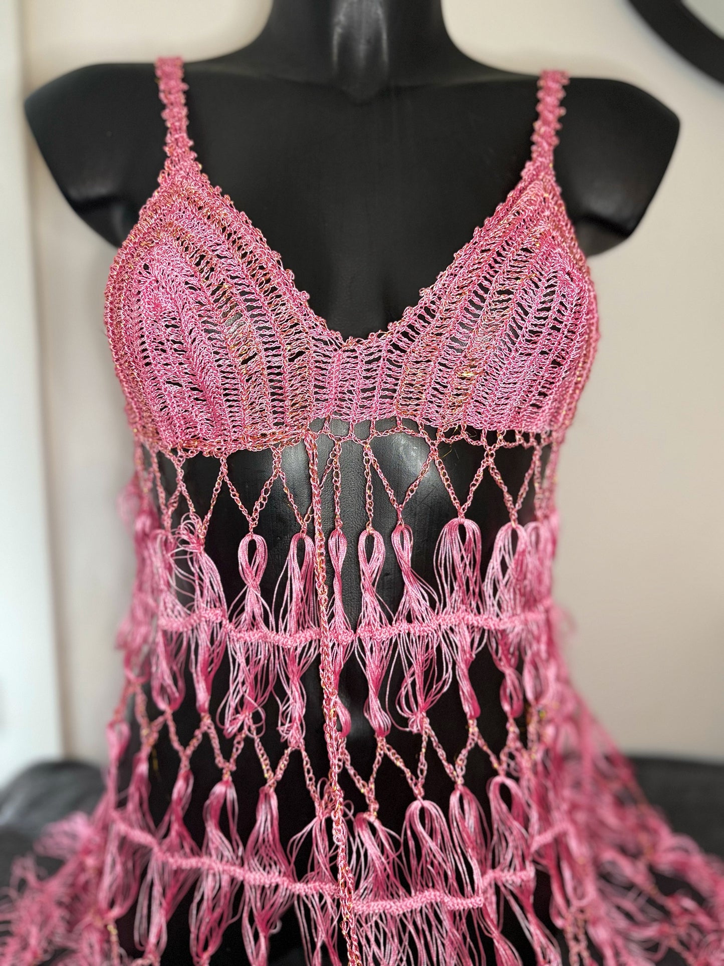 ROBE LINGERIE ROSE