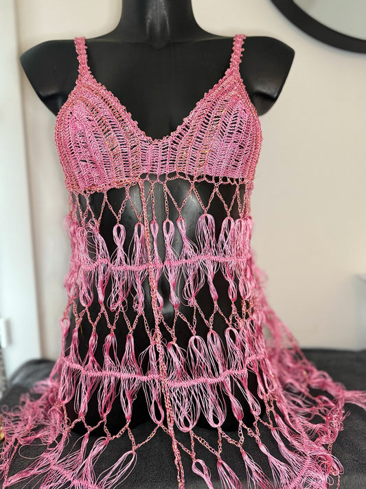 ROBE LINGERIE ROSE