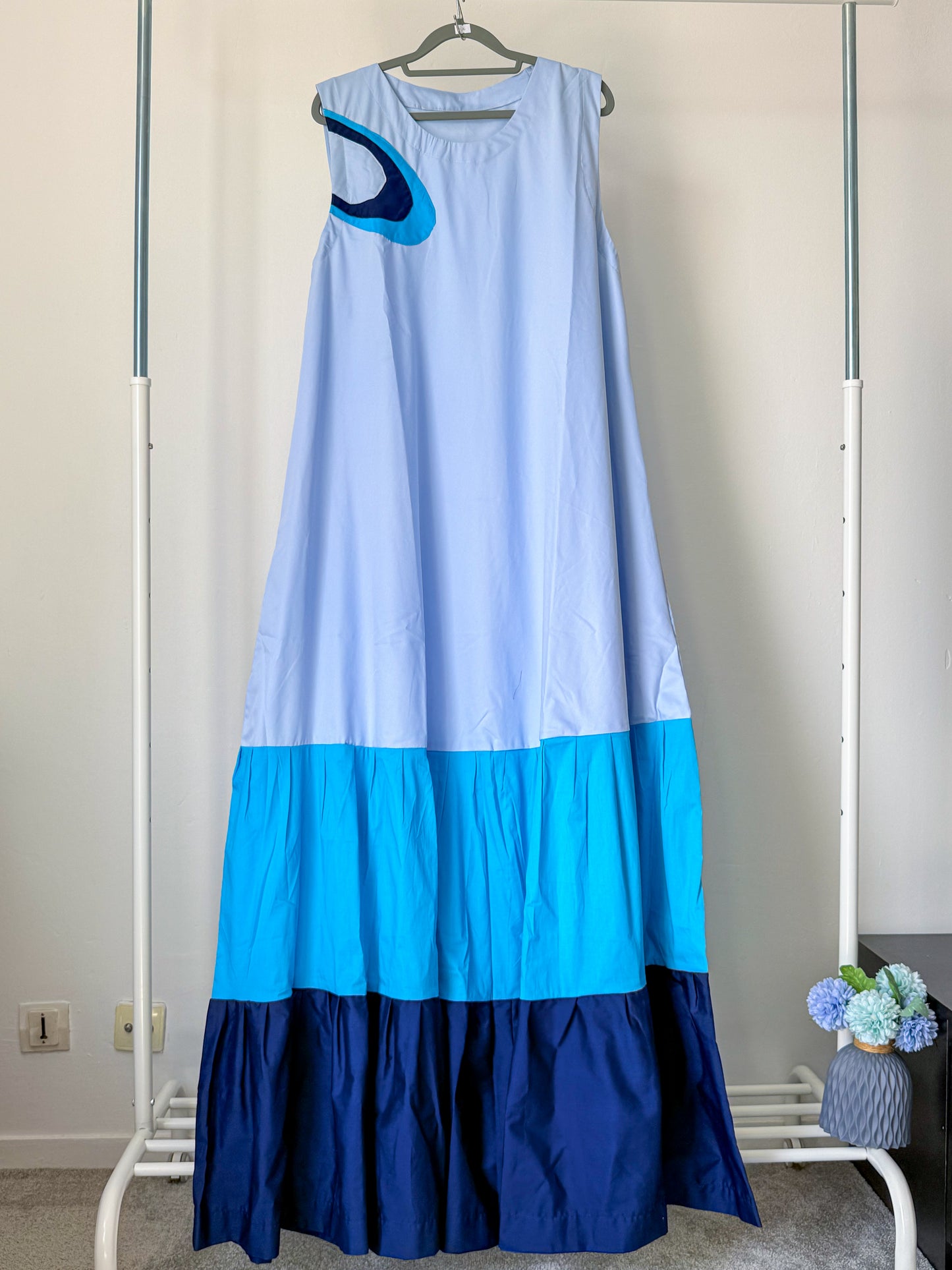 ROBE LONGUE AVEC FOULARD
