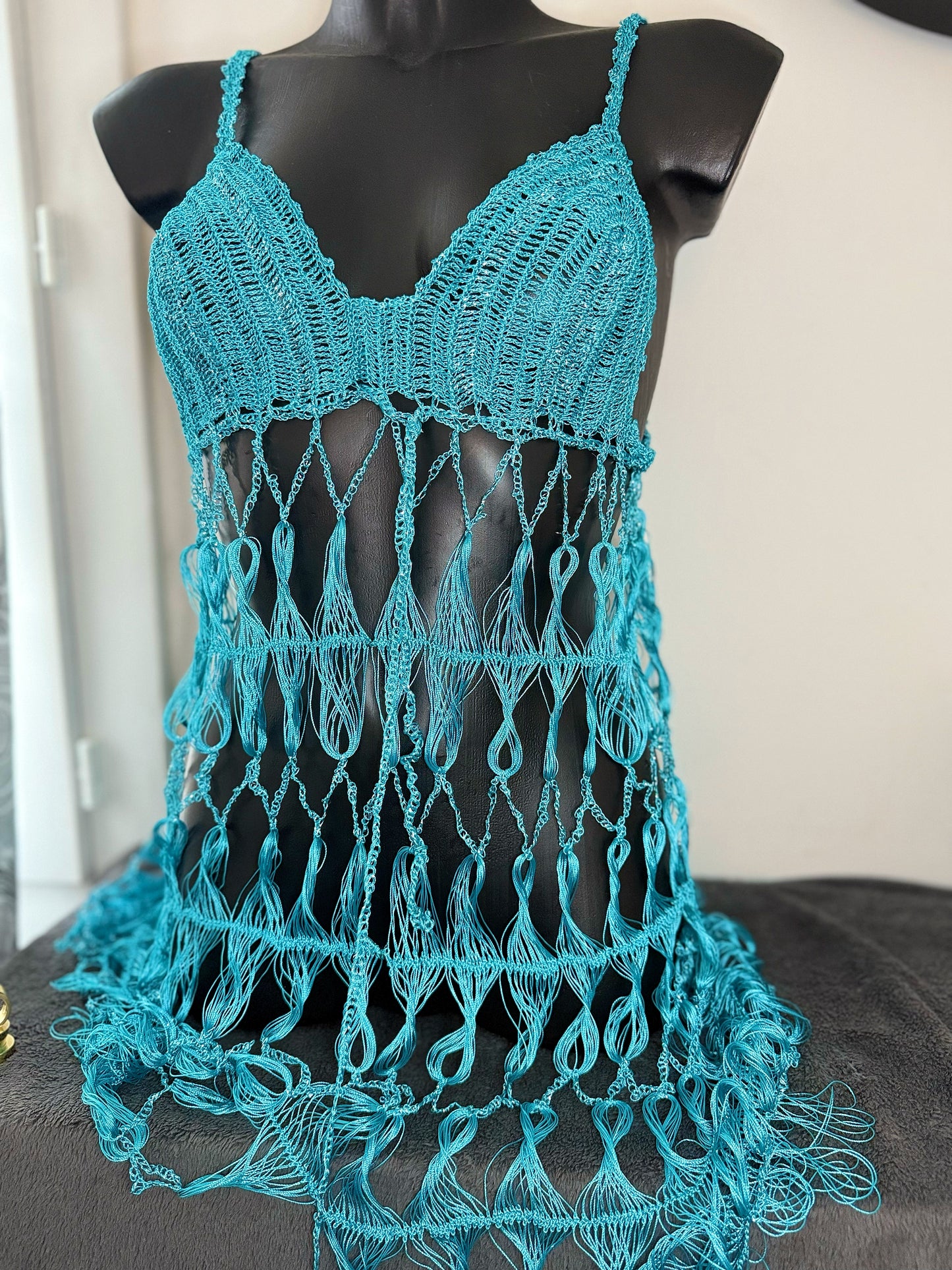 ROBE LINGERIE BLEUE